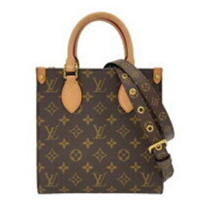 Louis Vuitton Sac Plat Brown Monogram Canvas Shoulder Bag